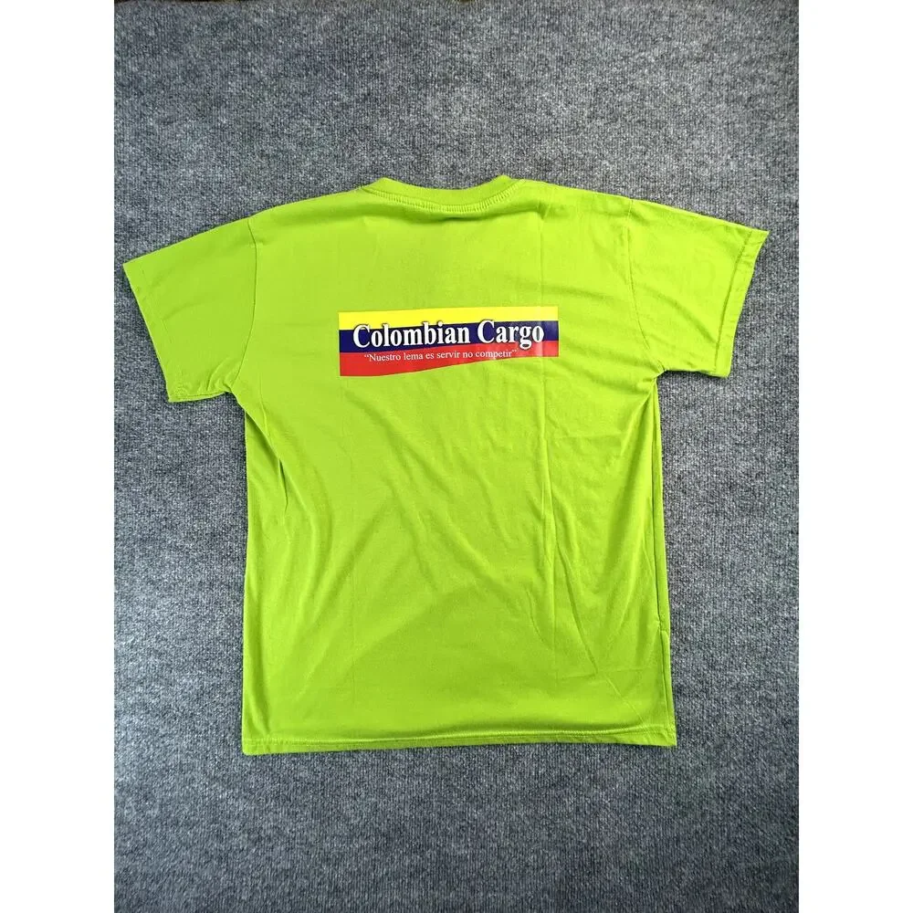 Colombian Fest Int. Cargo Event T Shirt Mens 3XL Green Festival Graphic Tee - Picture 3 of 7